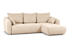 Ecksofa mit Schlaffunktion und Bettkasten, L-form 255x165x91 cm Lola