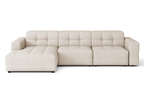 Modulare Ecksofa L-form Rechts Bergi 284x166x70 cm Creme