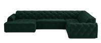 Ecksofa U-form, Stil Chesterfield 334x254x80 cm Candi