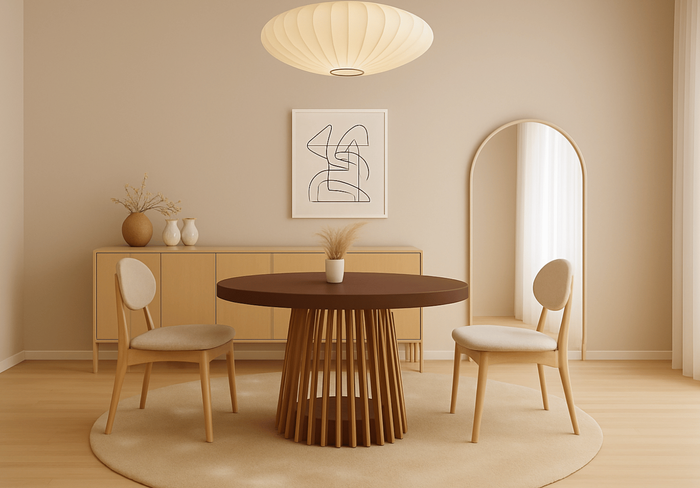 Runde Tisch, Holztisch, Esstisch, Klapptisch 110-210 cm T-77