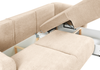 Ecksofa mit Schlaffunktion und Bettkasten, L-form 255x165x91 cm Lola
