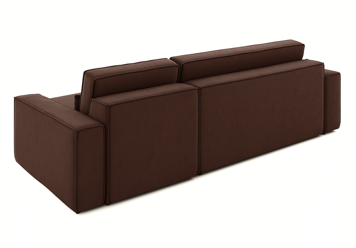 Ecksofa mit Schlaffunktion und Bettkasten L-form 244x142x80 cm Denis 