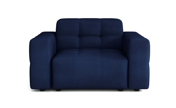 Sessel Lexury Lounge Armchair Bergi 124x102x70 cm Modernes Design, bequemer Sitz, gesteppte Polsterung