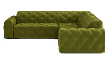 Ecksofa 254x254x80 cm Stil Chesterfield Candi