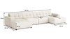 Ecksofa Bergi U-form 364x166x70 cm 