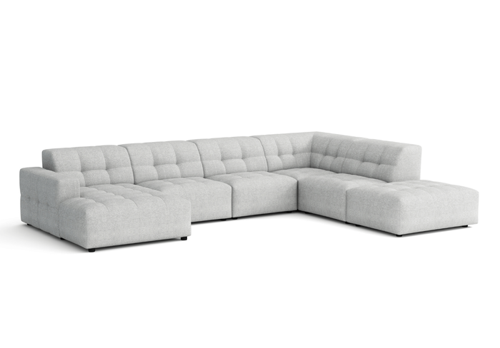 Ecksofa U-form links 364x262x70 cm modular Sofa Bergi 