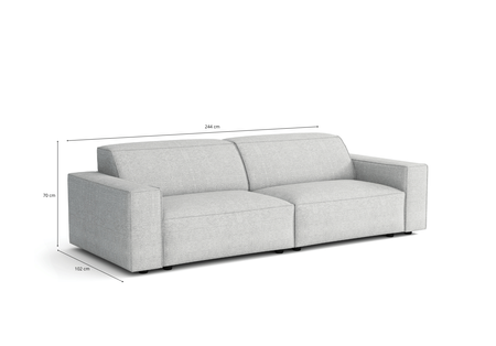 Sofa 3-Sitzer 244x102x70cm Lucas 
