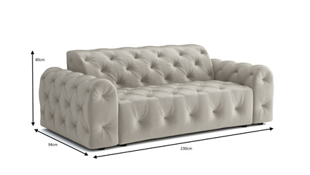 Sofa 230x94x80 cm Chesterfield Candi