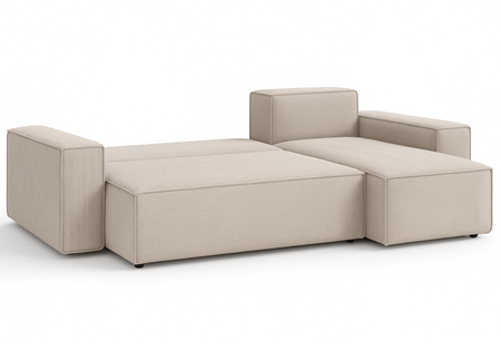 Ecksofa mit Schlaffunktion und Bettkasten L-form 244x142x80 cm Denis 