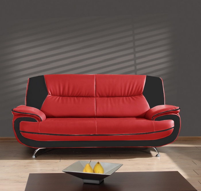 Sofa 2-Sitzer Couch Kunstleder Industrieleder 168x87x89 cm Onyx