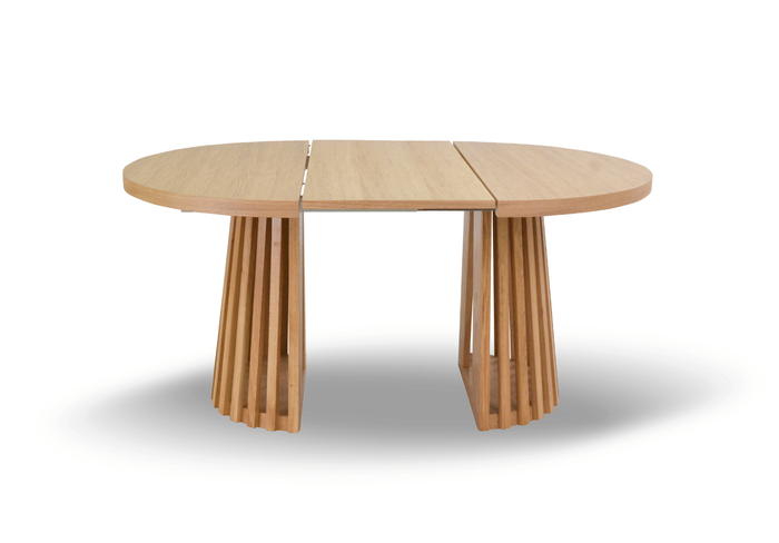 Runde Tisch, Holztisch, Esstisch, Klapptisch 110-210 cm T-77