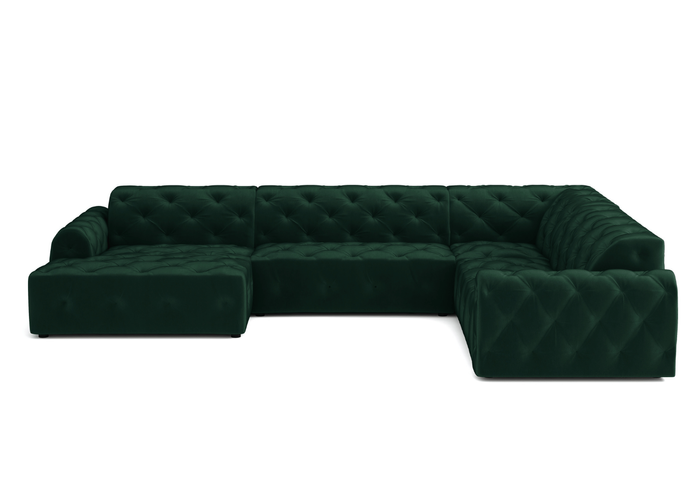 Ecksofa mit eleganter Steppung CANDY 334x254 cm