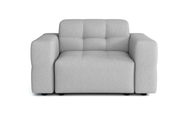 Sessel Lexury Lounge Armchair Bergi  124x102x70 cm Modernes Design, bequemer Sitz, gesteppte Polsterung