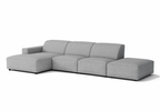 Ecksofa Rechts 4 Teile 341x102x70cm Lucas 