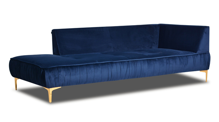 Chaiselongue modern mit Falten 213x98x85 cm Moriss