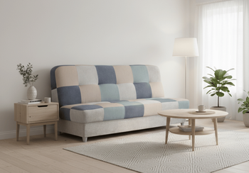 Sofa mit Schlaffunktion, Bettcouch, Schlafsofa mit Bettkasten Quadrat 190x58x98 cm