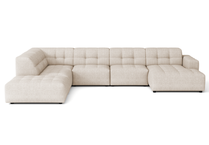 Ecksofa U-form links 364x262x70 cm modular Sofa Bergi 