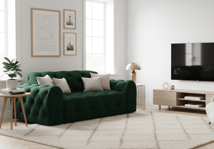 Zweisitzer-Sofa mit eleganter Steppung CANDY 190×107 cm