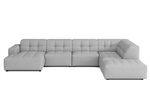 Ecksofa U-form links 364x262x70 cm modular Sofa Bergi