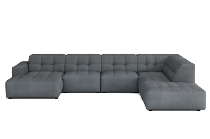 Ecksofa U-form links 364x262x70 cm modular Sofa Bergi