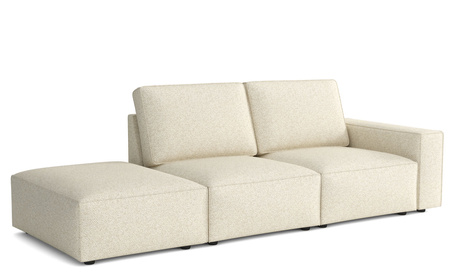 Modulare Sofa 3-Sitzer 255x102x90 cm Fergi Beige