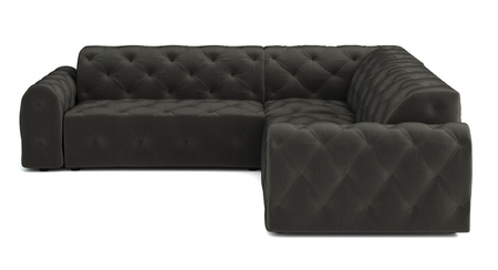 Ecksofa 254x254x80 cm Stil Chesterfield Candi