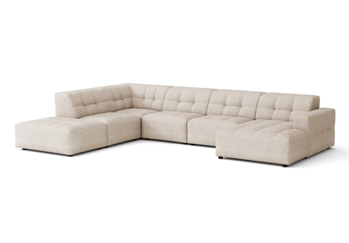 Ecksofa U-form links 364x262x70 cm modular Sofa Bergi 