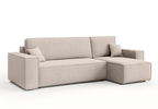 Ecksofa mit Schlaffunktion und Bettkasten L-form 244x142x80 cm Denis