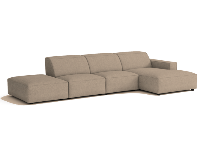 Ecksofa Rechts 4 Teile 341x102x70cm Lucas 