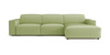 Ecksofa L-form, 3-Sitzer 284x102x70cm Lucas