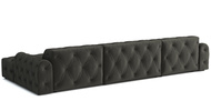 Luxus Ecksofa mit gesteppter Polsterung U-form 390x170x80 cm Candi