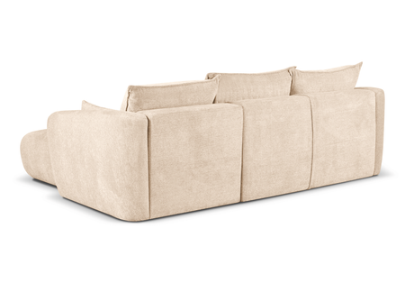 Ecksofa mit Schlaffunktion und Bettkasten, L-form 255x165x91 cm Lola