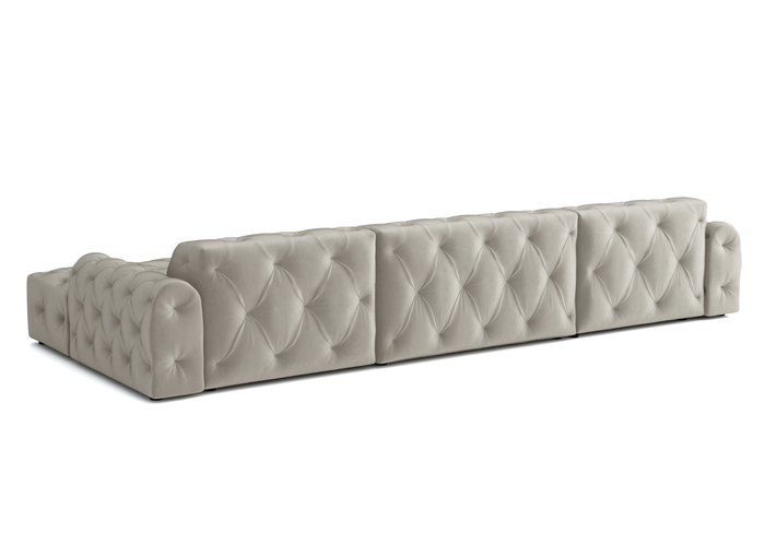 Ecksofa U-form mit eleganter Steppung CANDY 390x170 cm