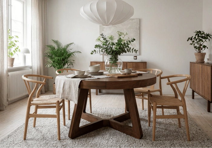 Runder Tisch, Esstisch, Holztisch T40 130-230 cm