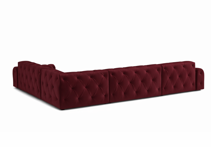 Ecksofa 254x254x80 cm Stil Chesterfield Candi