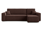 Ecksofa mit Schlaffunktion und Bettkasten L-form 244x142x80 cm Denis 