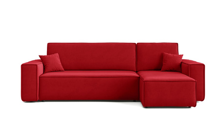 Ecksofa mit Schlaffunktion und Bettkasten L-form 244x142x80 cm Denis 