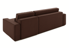 Ecksofa mit Schlaffunktion und Bettkasten L-form 244x142x80 cm Denis 