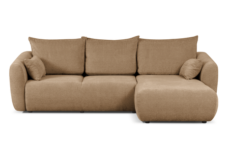 Ecksofa mit Schlaffunktion und Bettkasten, L-form 255x165x91 cm Lola