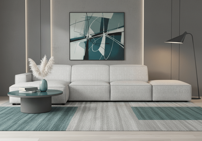 Ecksofa Rechts 4 Teile 341x102x70cm Lucas 