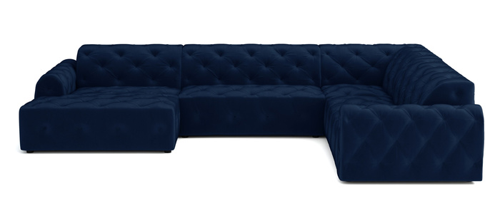 Ecksofa U-form, Stil Chesterfield 334x254x80 cm Candi