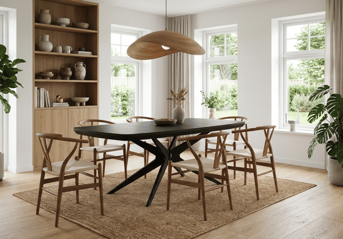 Ausziehbarer Eichentisch 110 cm x 200–300 cm, Modell T78