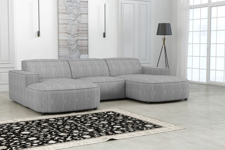 Couch U-form, Ecksofa Lucas 284x166x70 cm