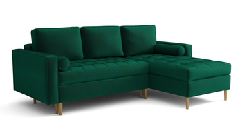 Ecksofa L-Form mit Schlaffunktion und Bettkasten 240x175x96 cm Moris