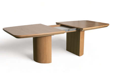 Tisch, Esstisch Auf Gerillten Beinen T71