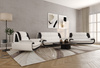 Sofa 3-Sitzer Couch Kunstleder Industrieleder 198x87x89 cm Onyx