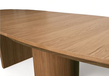 Tisch, Esstisch Auf Gerillten Beinen T71