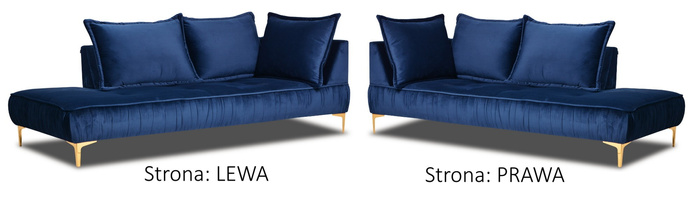 Chaiselongue modern mit Falten 213x98x85 cm Moriss