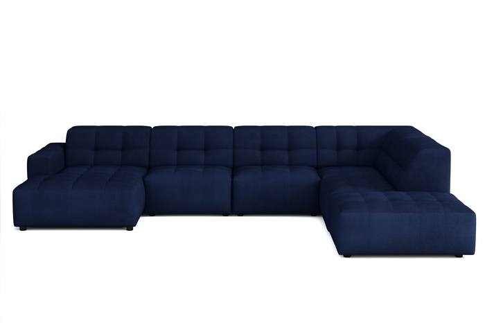 Ecksofa U-form links 364x262x70 cm modular Sofa Bergi