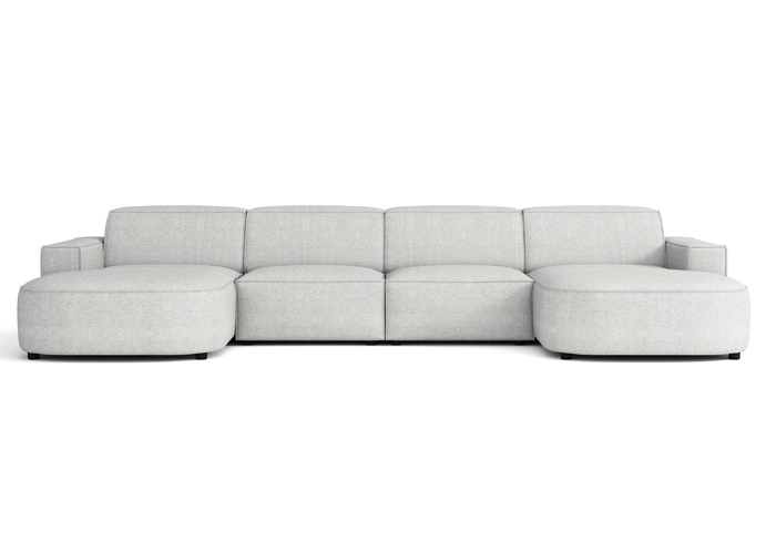  Ecksofa Modular U-form 364x166x70 cm Lucas 